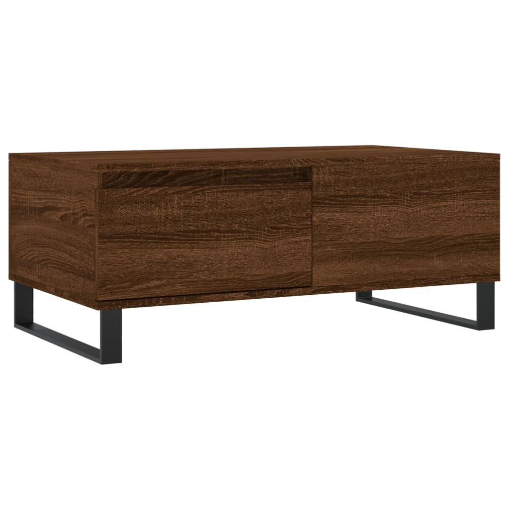 Table basse Chêne marron 90x50x36,5 cm Bois d'ingénierie - XIOS