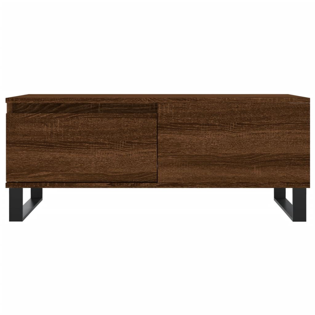 Table basse Chêne marron 90x50x36,5 cm Bois d'ingénierie - XIOS