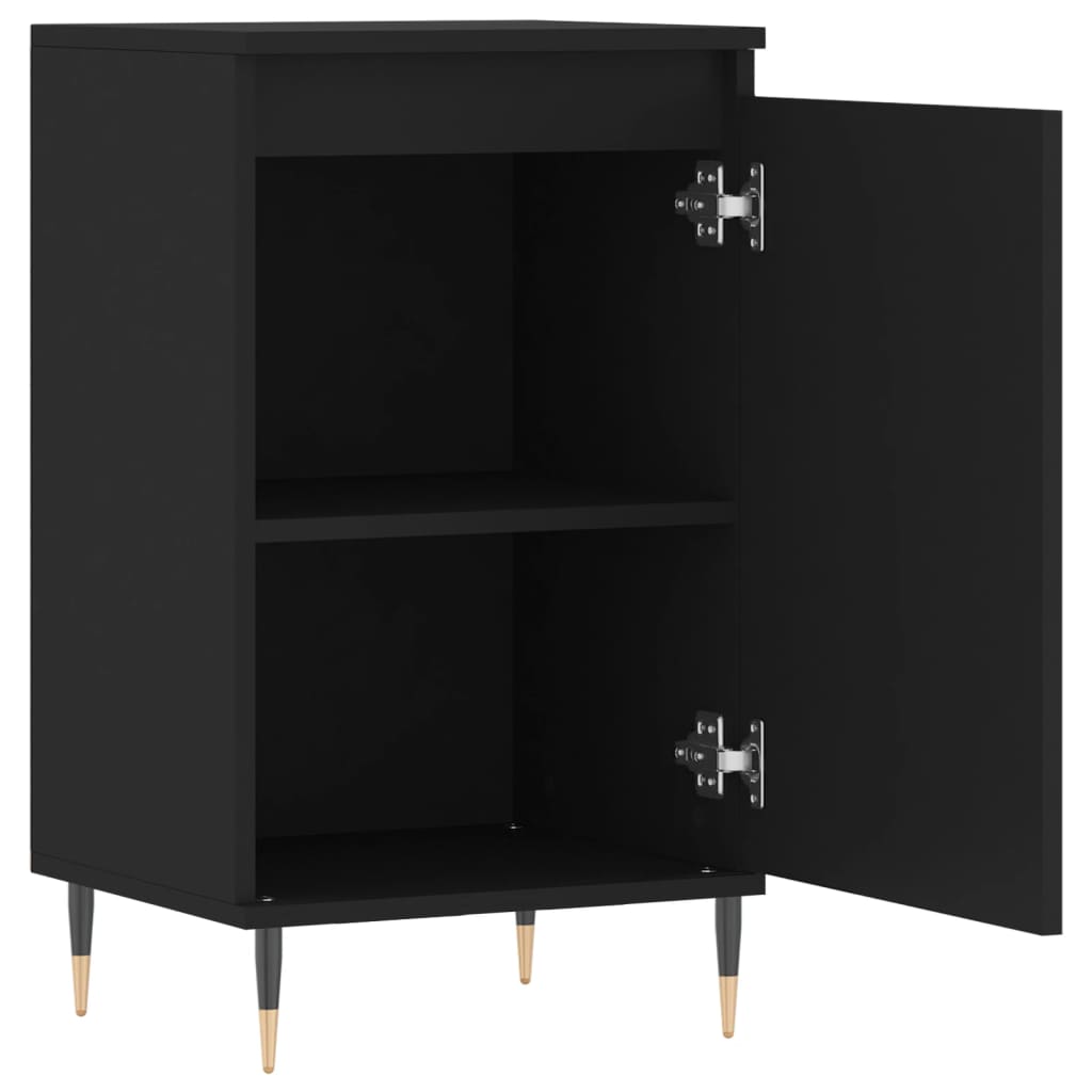 Buffets 2 pcs noir 40x35x70 cm bois d’ingénierie - XIOS