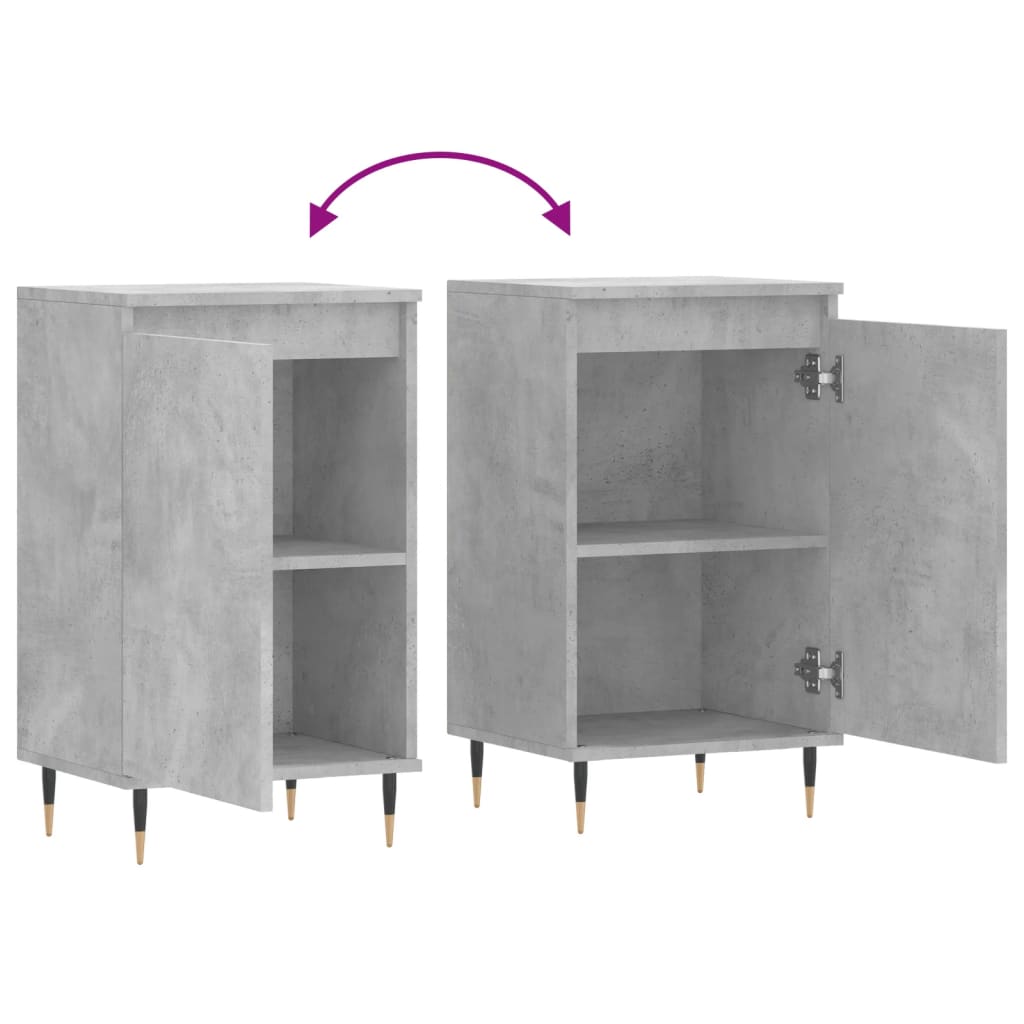 Buffet gris béton 40x35x70 cm bois d'ingénierie - XIOS