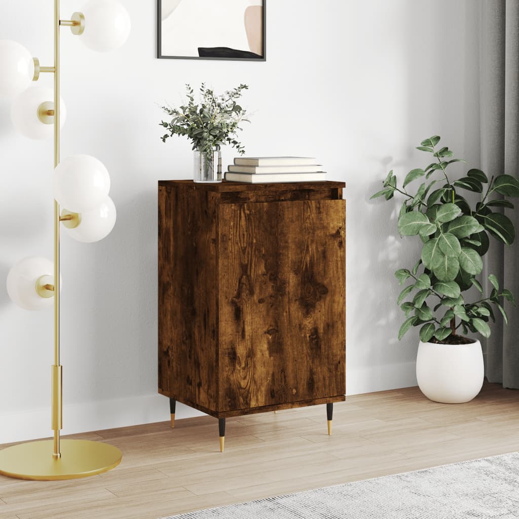 Buffet chêne fumé 40x35x70 cm bois d'ingénierie - XIOS