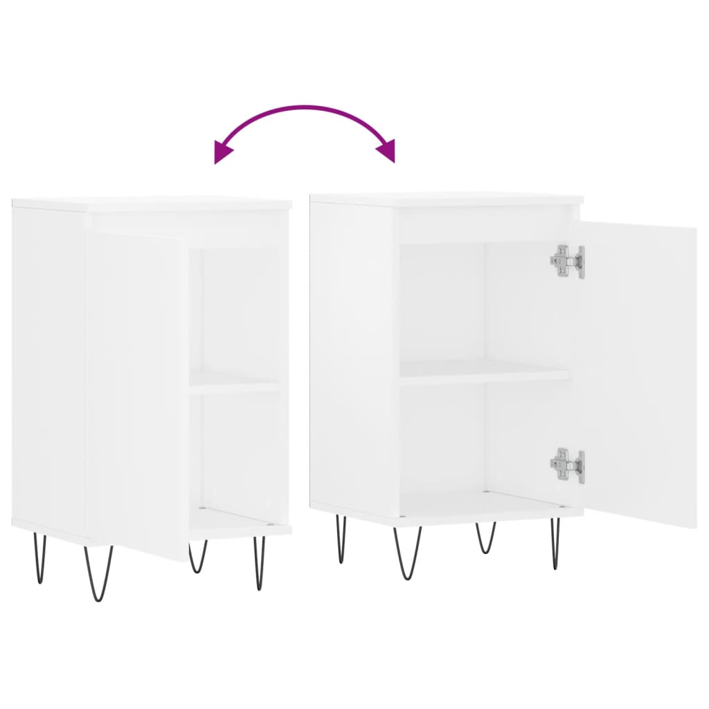 Buffet blanc 40x35x70 cm bois d’ingénierie - XIOS