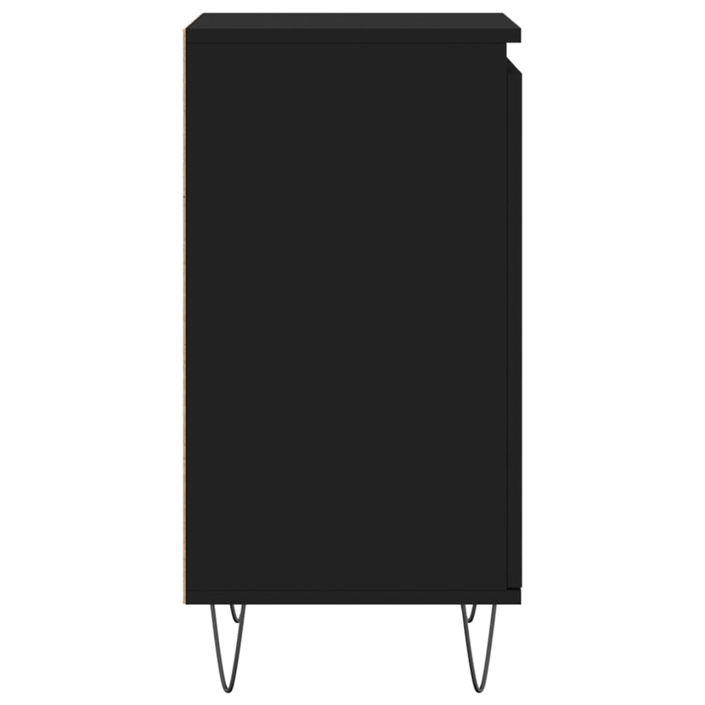 Buffets 2 pcs noir 40x35x70 cm bois d’ingénierie - XIOS