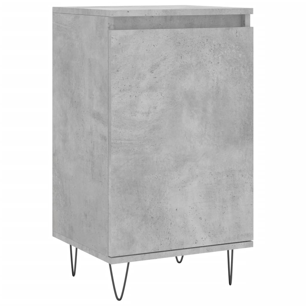 Buffets 2 pcs gris béton 40x35x70 cm bois d'ingénierie - XIOS