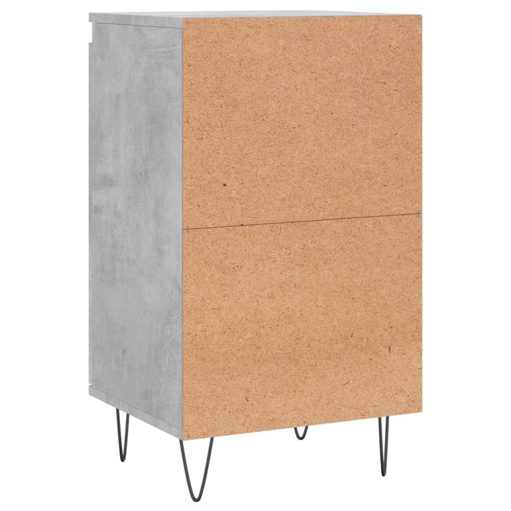 Buffets 2 pcs gris béton 40x35x70 cm bois d'ingénierie - XIOS