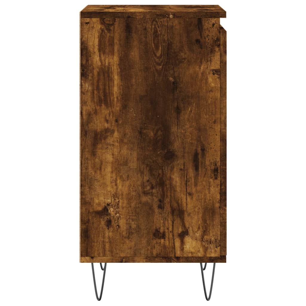 Buffet chêne fumé 40x35x70 cm bois d'ingénierie - XIOS