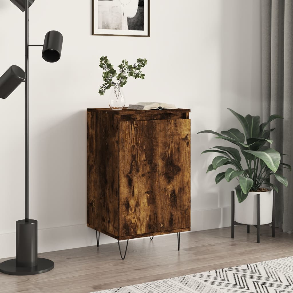 Buffet chêne fumé 40x35x70 cm bois d'ingénierie - XIOS