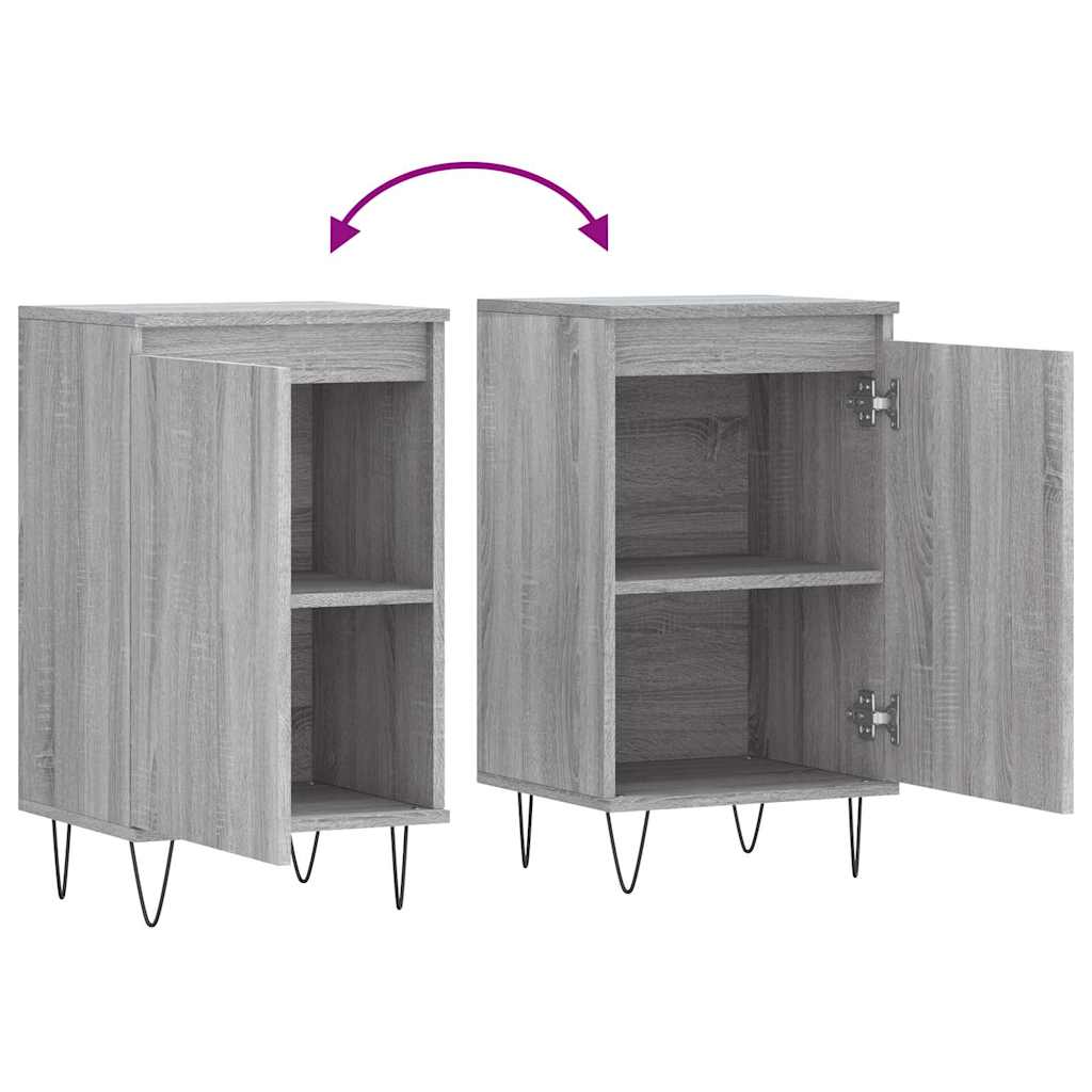 Buffet sonoma gris 40x35x70 cm bois d'ingénierie - XIOS