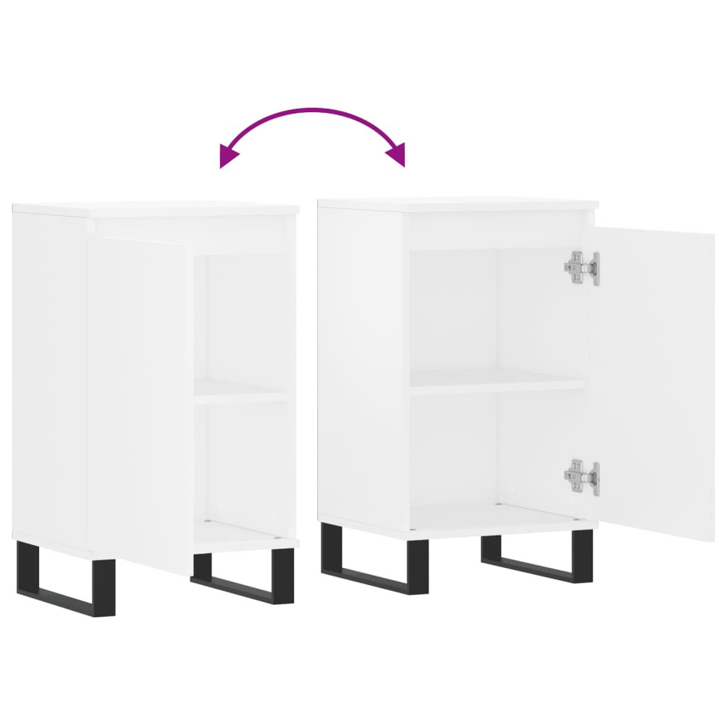 Buffet blanc 40x35x70 cm bois d’ingénierie - XIOS