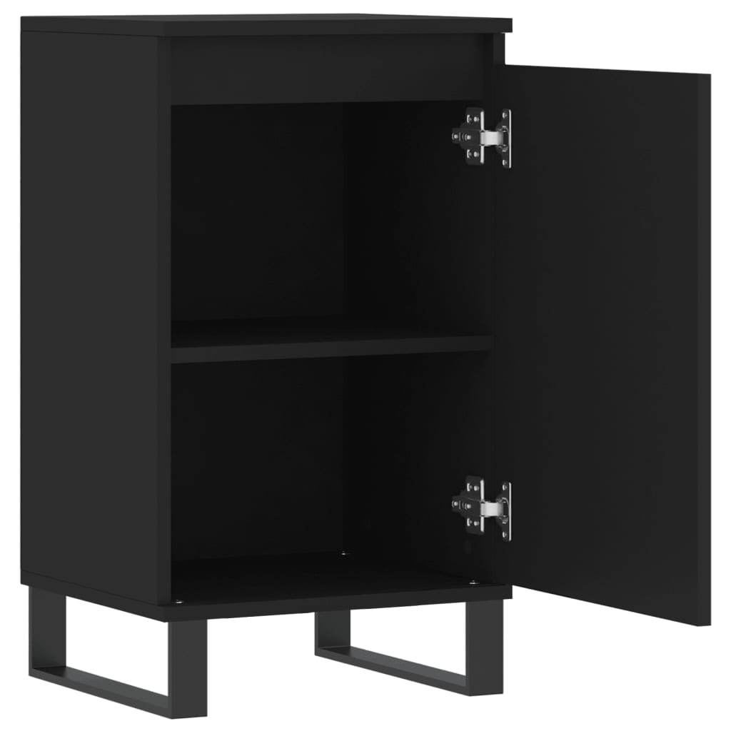 Buffets 2 pcs noir 40x35x70 cm bois d’ingénierie - XIOS