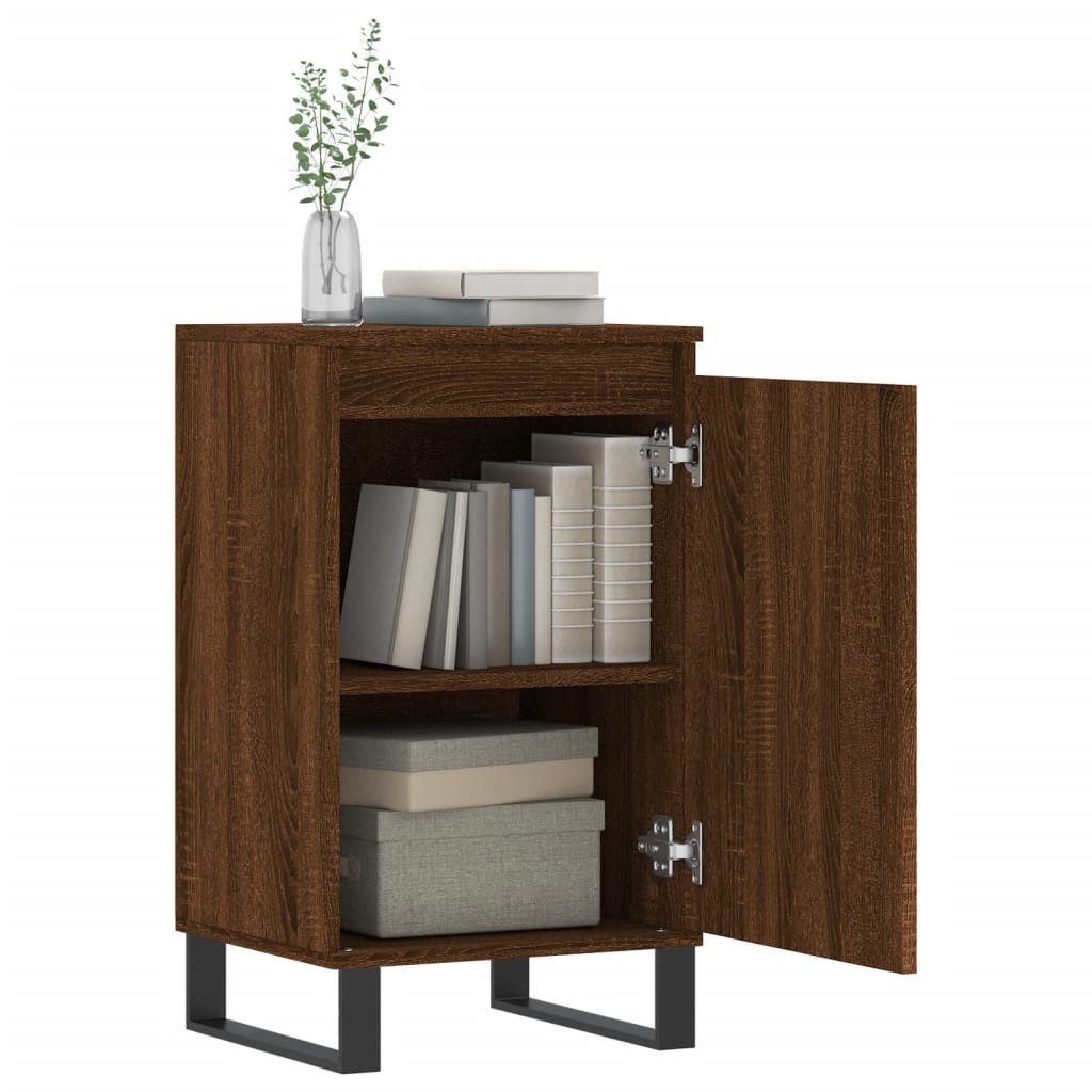 Buffets 2 pcs chêne marron 40x35x70 cm bois d'ingénierie - XIOS