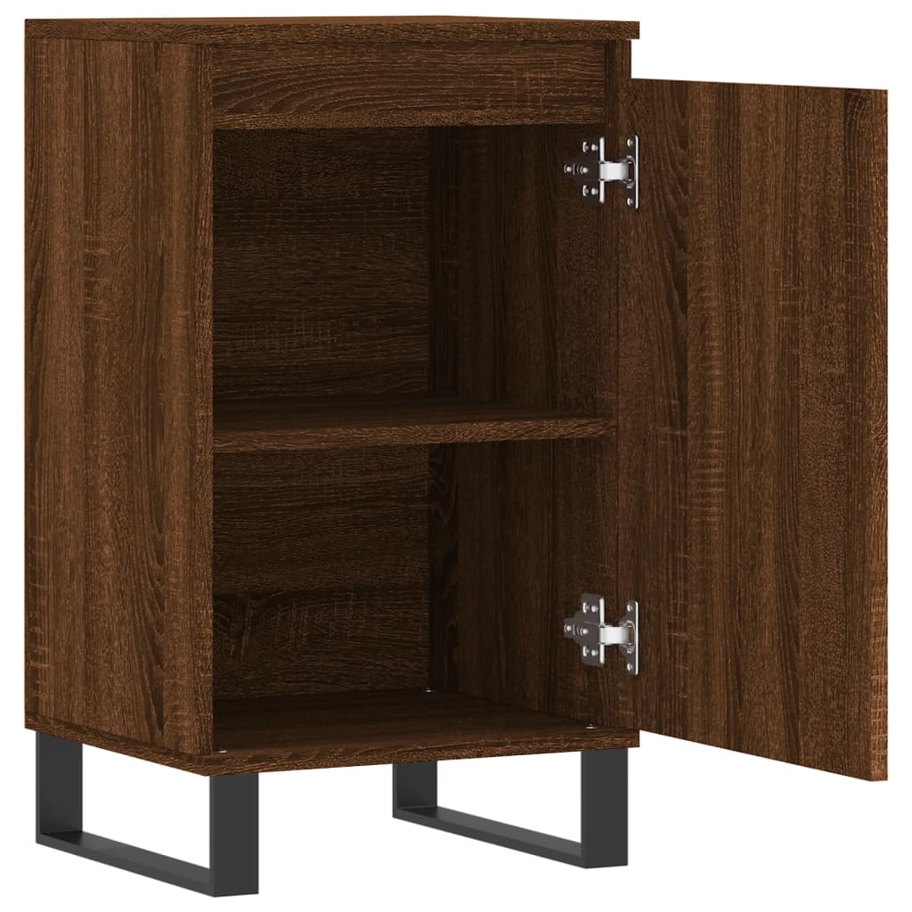 Buffets 2 pcs chêne marron 40x35x70 cm bois d'ingénierie - XIOS