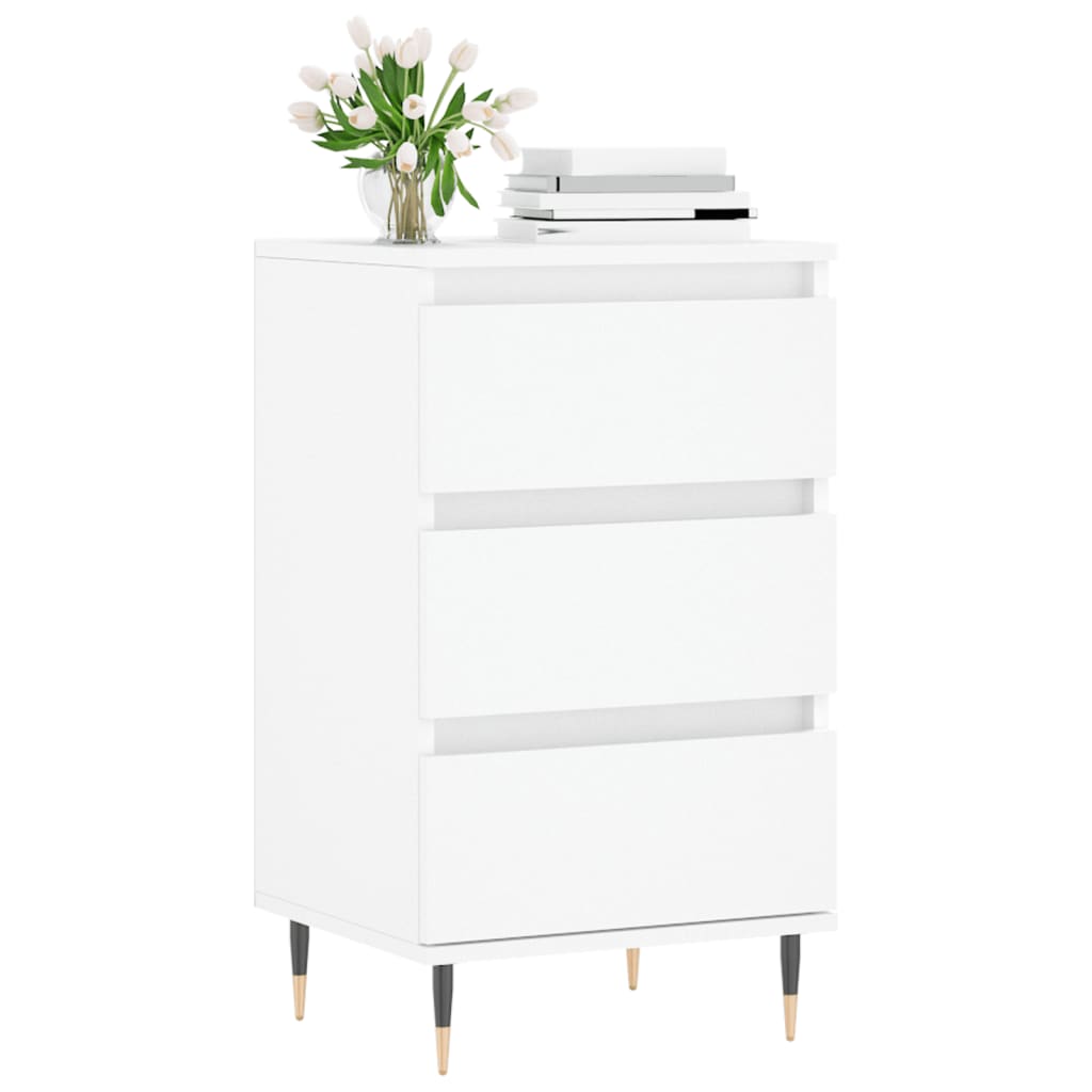 Buffet blanc 40x35x70 cm bois d’ingénierie - XIOS