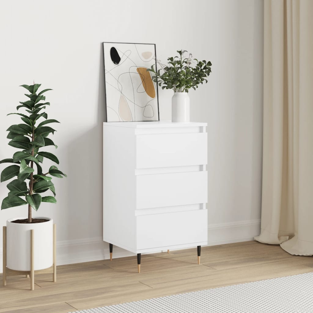 Buffet blanc 40x35x70 cm bois d’ingénierie - XIOS