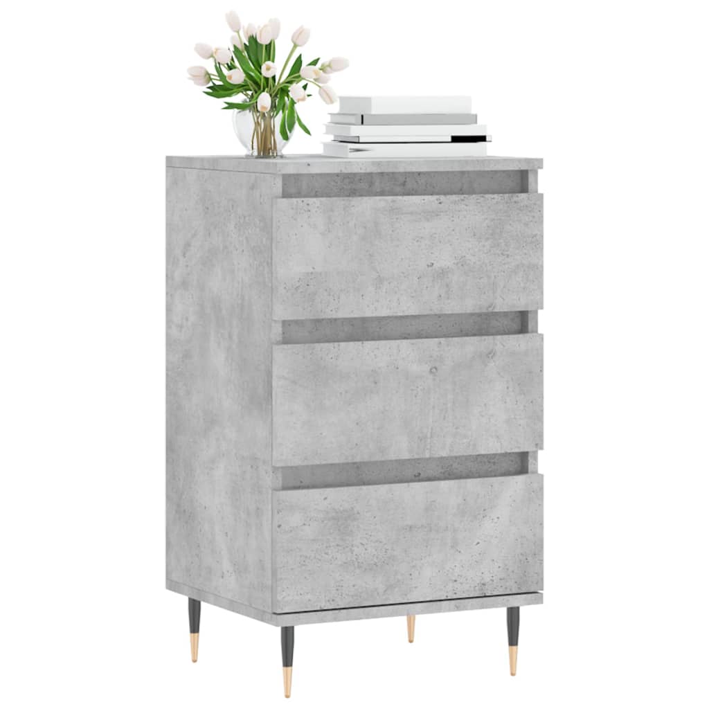 Buffet gris béton 40x35x70 cm bois d'ingénierie - XIOS