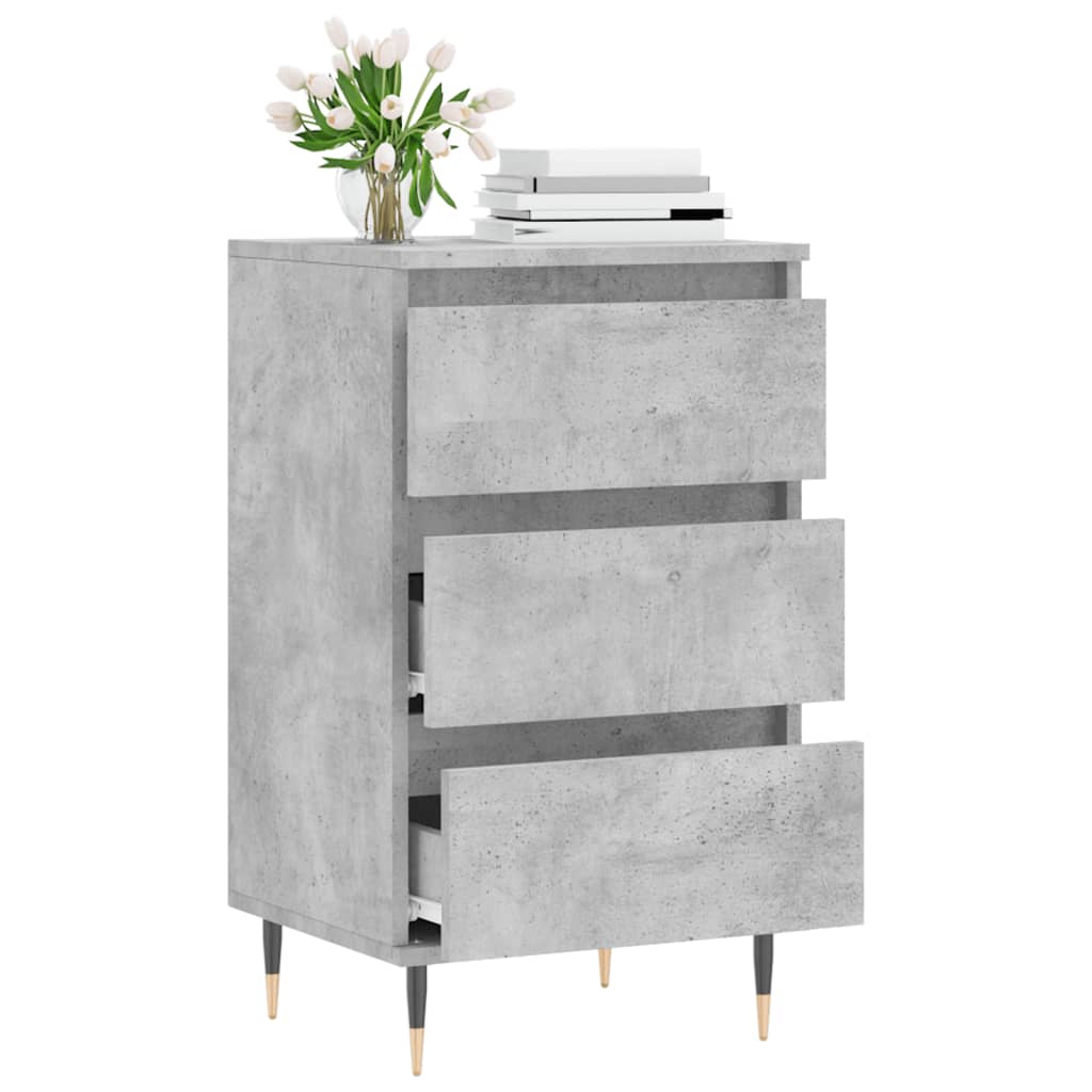 Buffet gris béton 40x35x70 cm bois d'ingénierie - XIOS