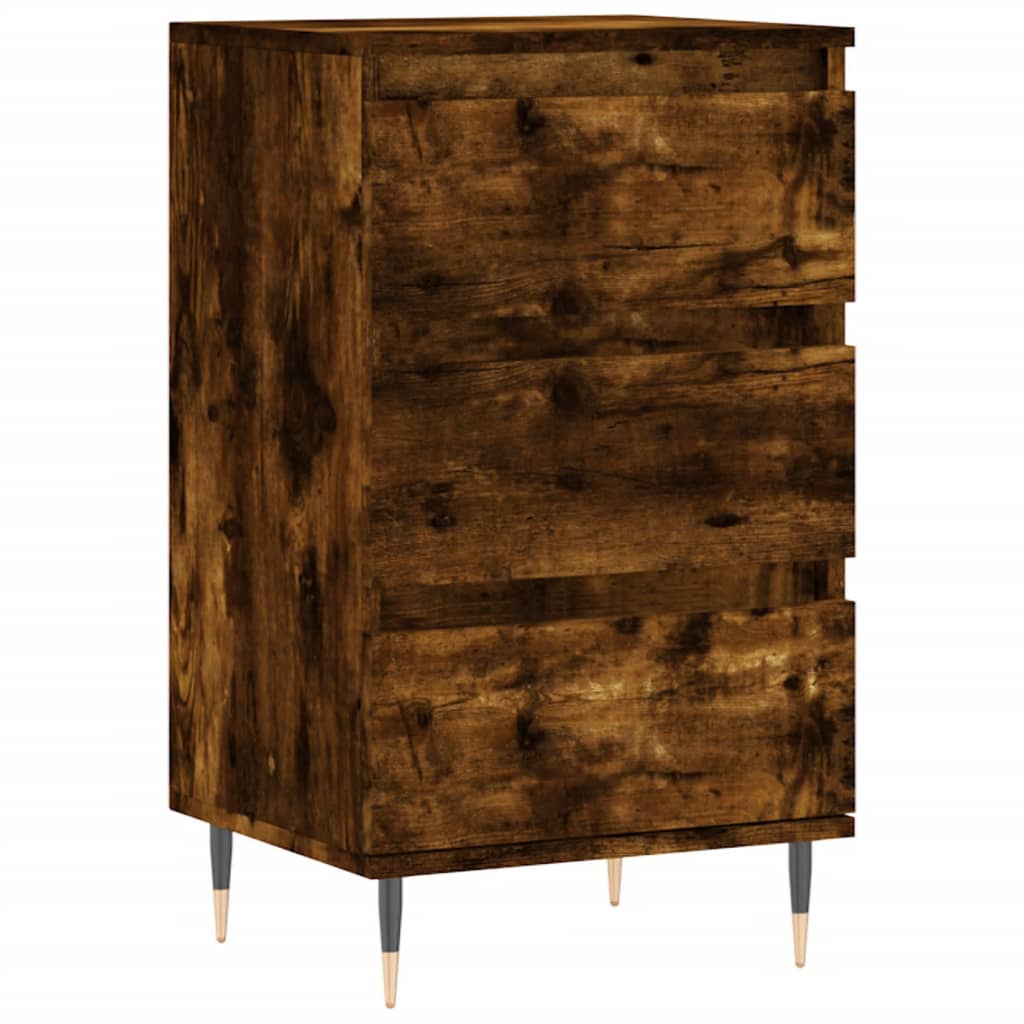Buffet chêne fumé 40x35x70 cm bois d'ingénierie - XIOS