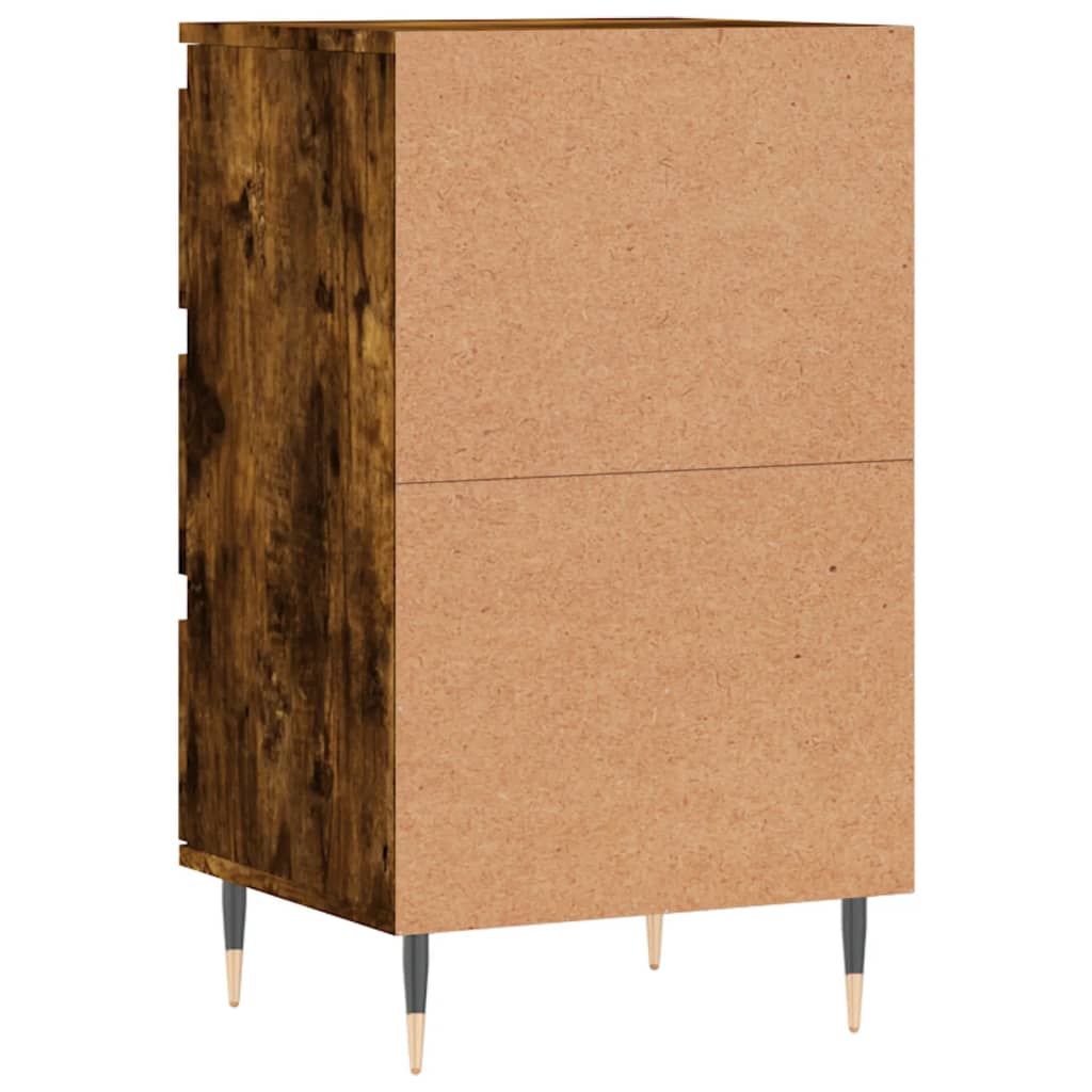 Buffet chêne fumé 40x35x70 cm bois d'ingénierie - XIOS