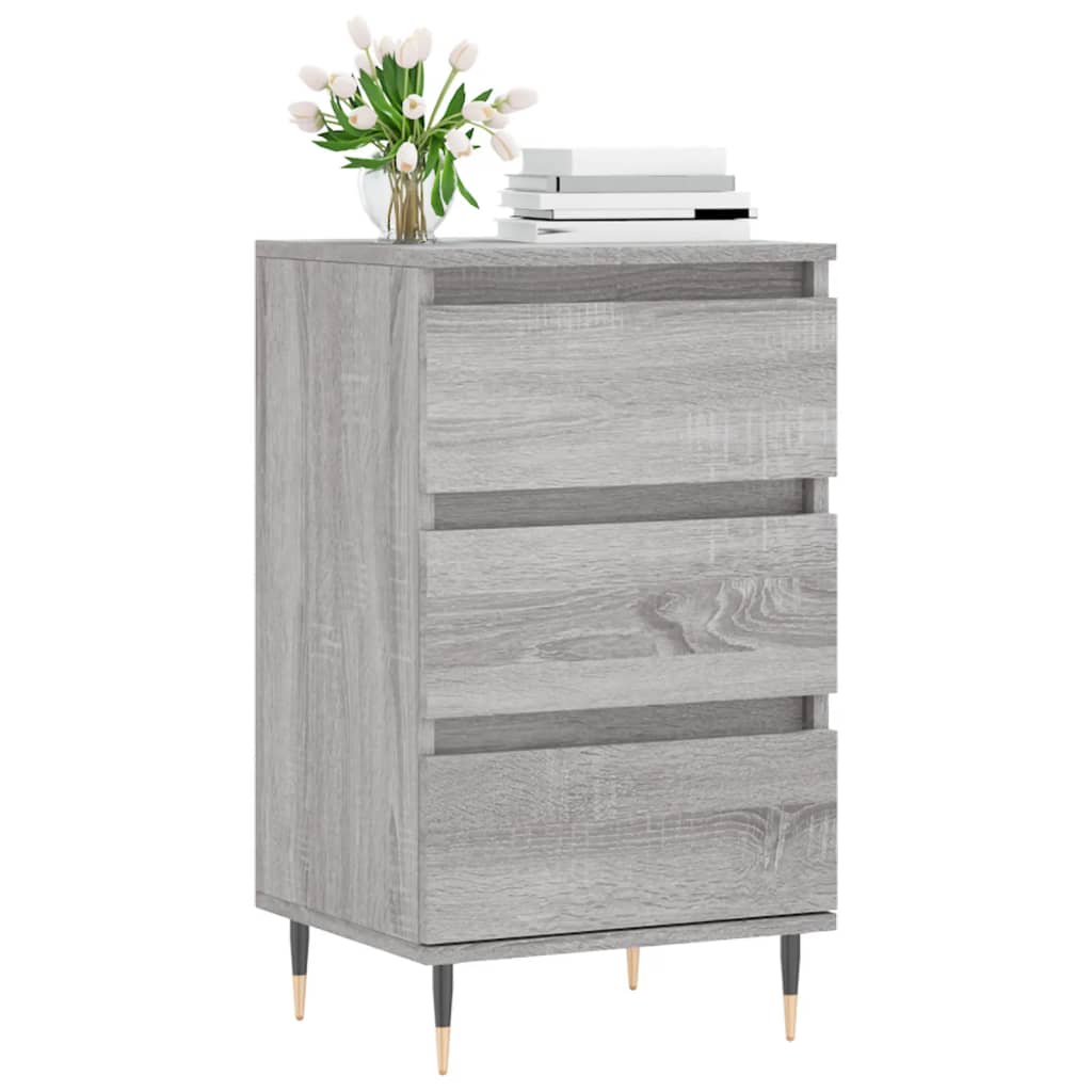 Buffet sonoma gris 40x35x70 cm bois d'ingénierie - XIOS