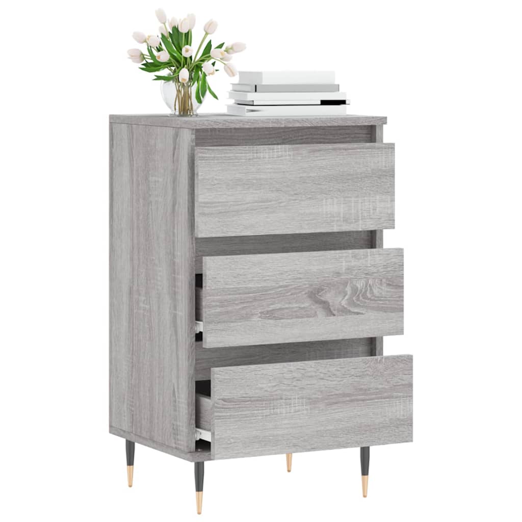 Buffet sonoma gris 40x35x70 cm bois d'ingénierie - XIOS