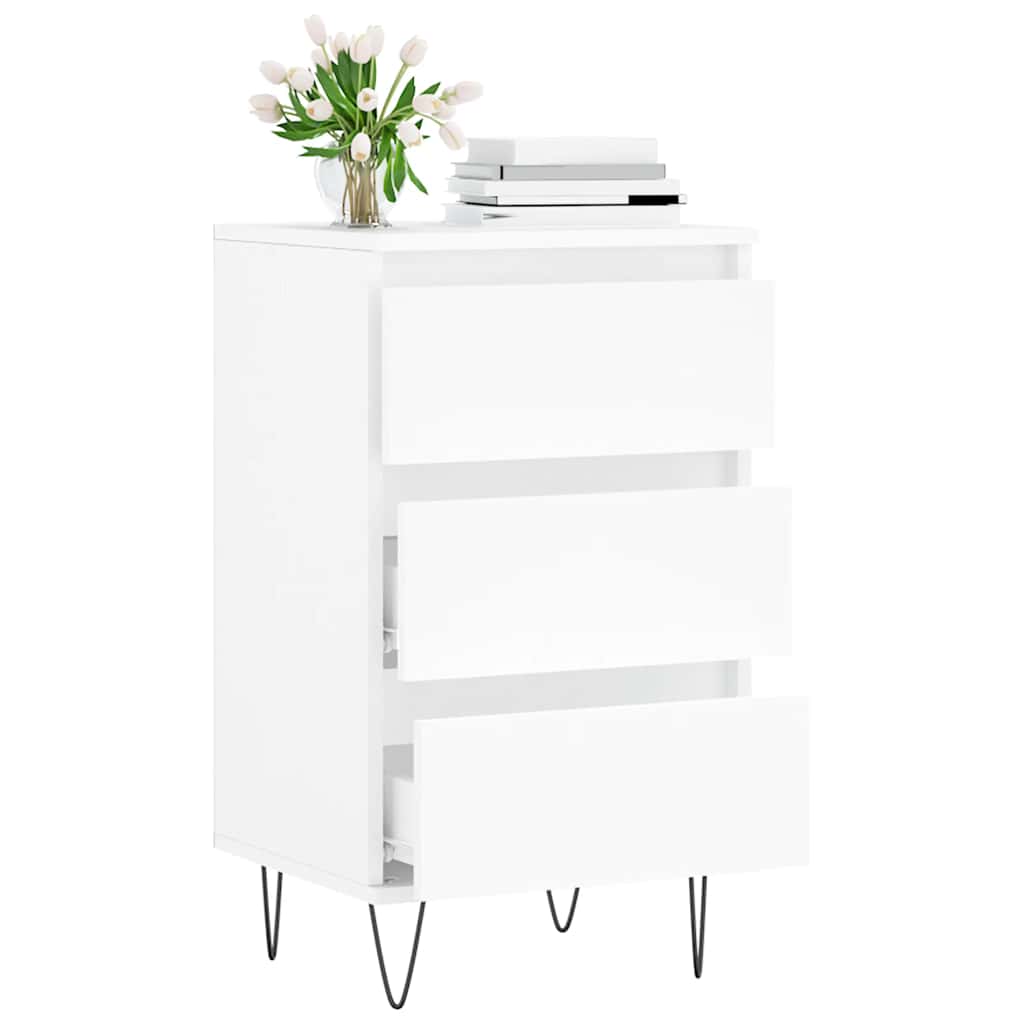 Buffet blanc 40x35x70 cm bois d’ingénierie - XIOS