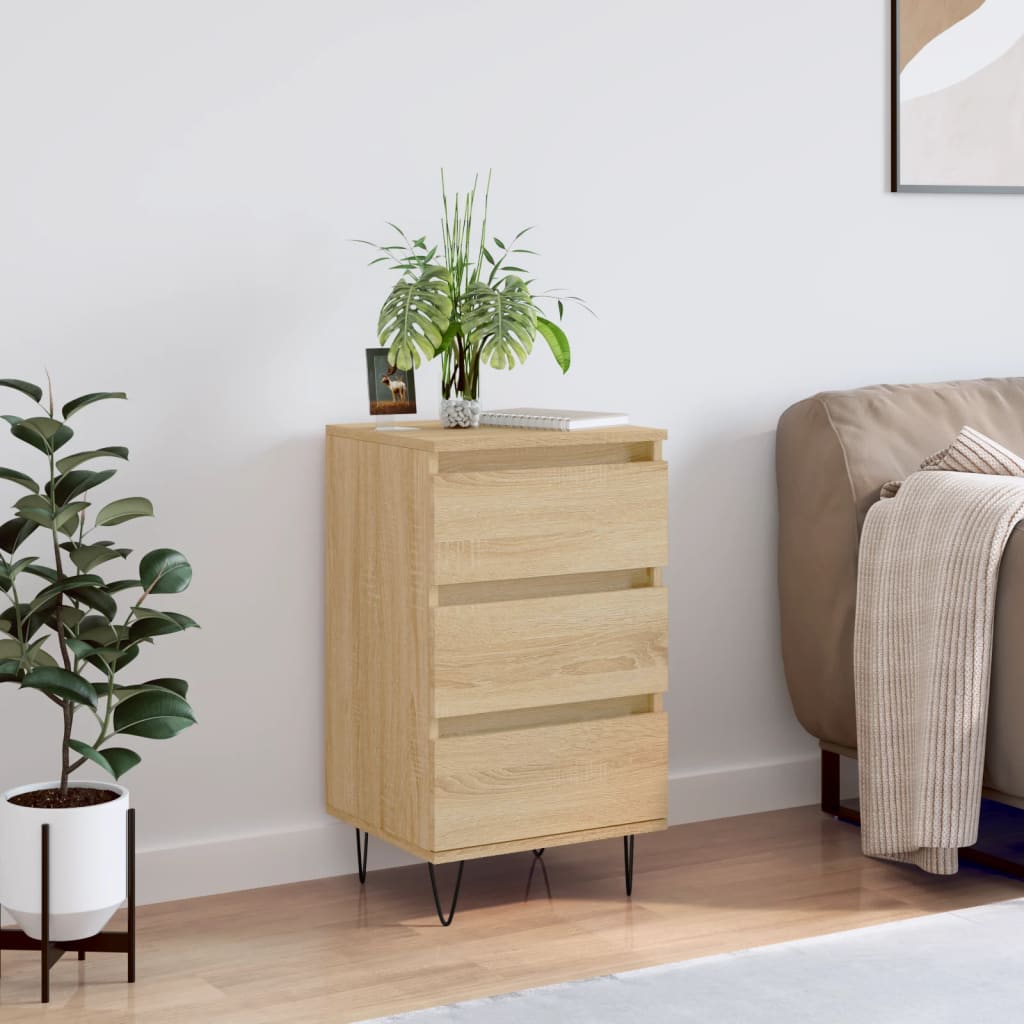 Buffet chêne sonoma 40x35x70 cm bois d'ingénierie - XIOS