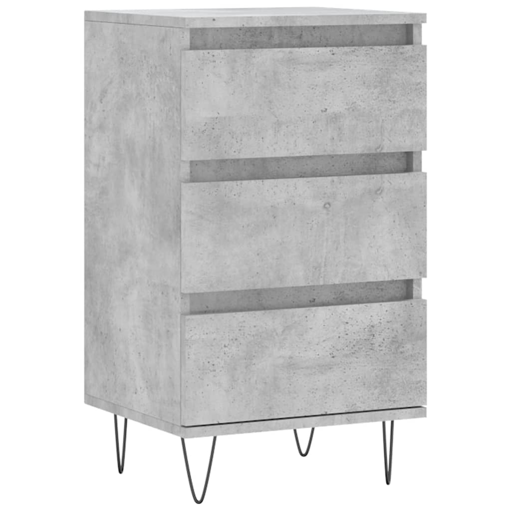 Buffet gris béton 40x35x70 cm bois d'ingénierie - XIOS