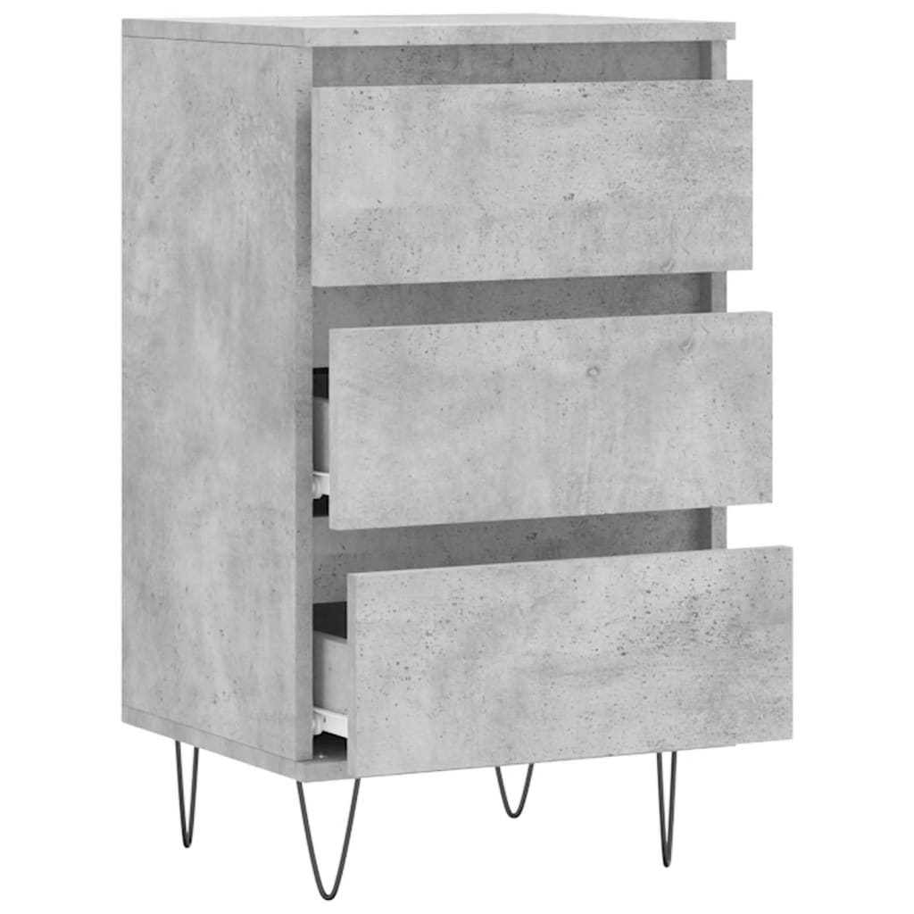 Buffet gris béton 40x35x70 cm bois d'ingénierie - XIOS