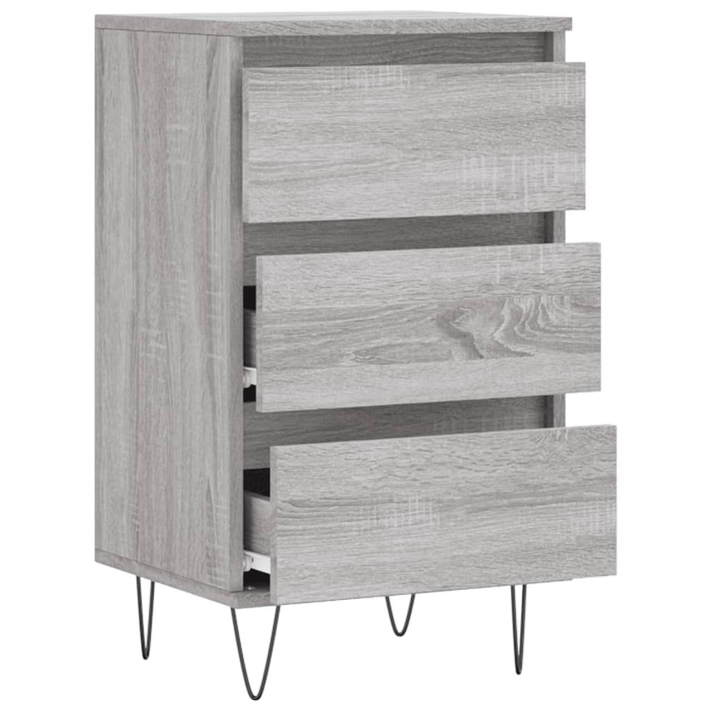 Buffet sonoma gris 40x35x70 cm bois d'ingénierie - XIOS