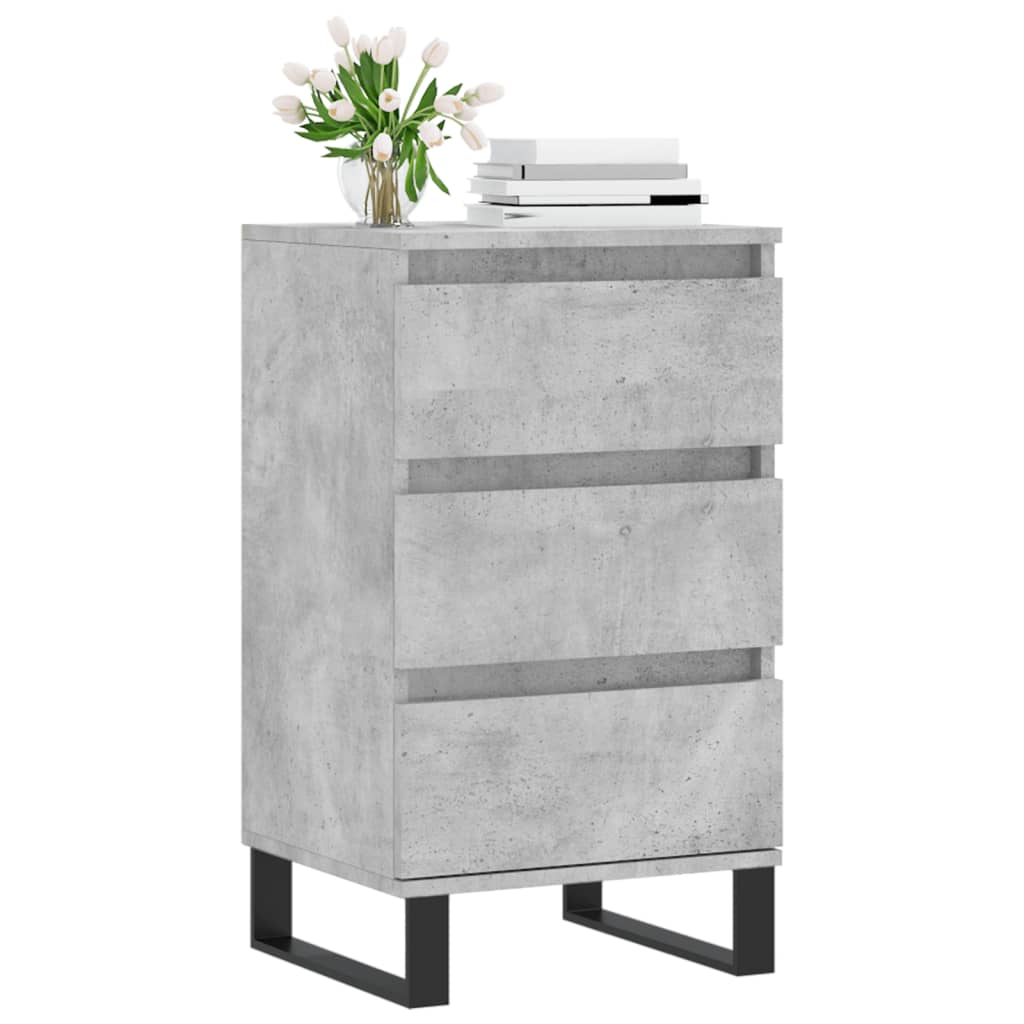 Buffet gris béton 40x35x70 cm bois d'ingénierie - XIOS