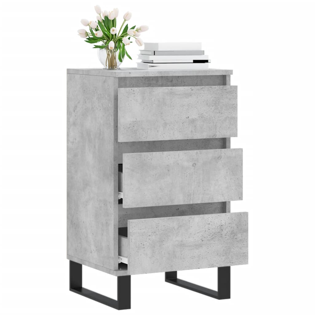 Buffet gris béton 40x35x70 cm bois d'ingénierie - XIOS