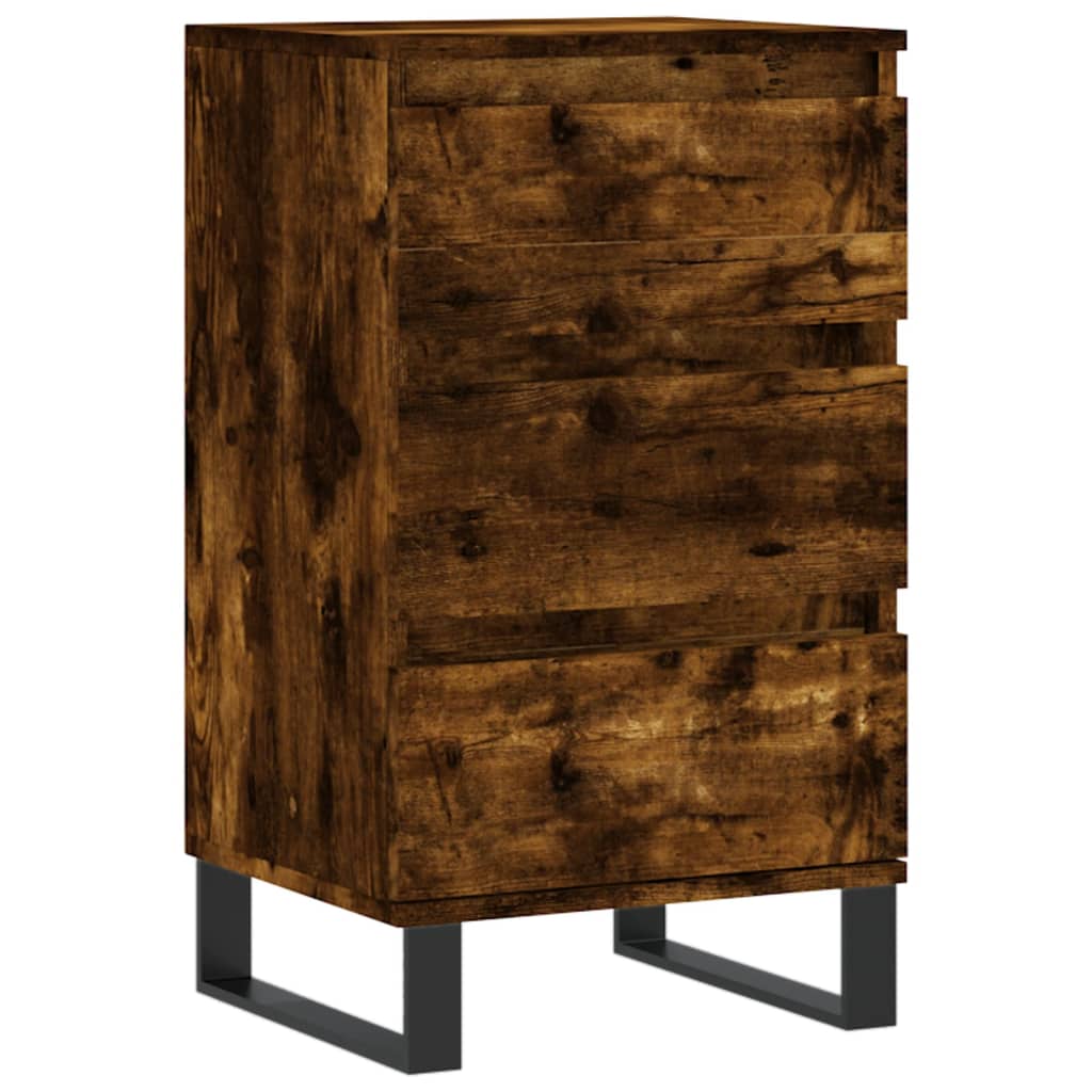 Buffet chêne fumé 40x35x70 cm bois d'ingénierie - XIOS