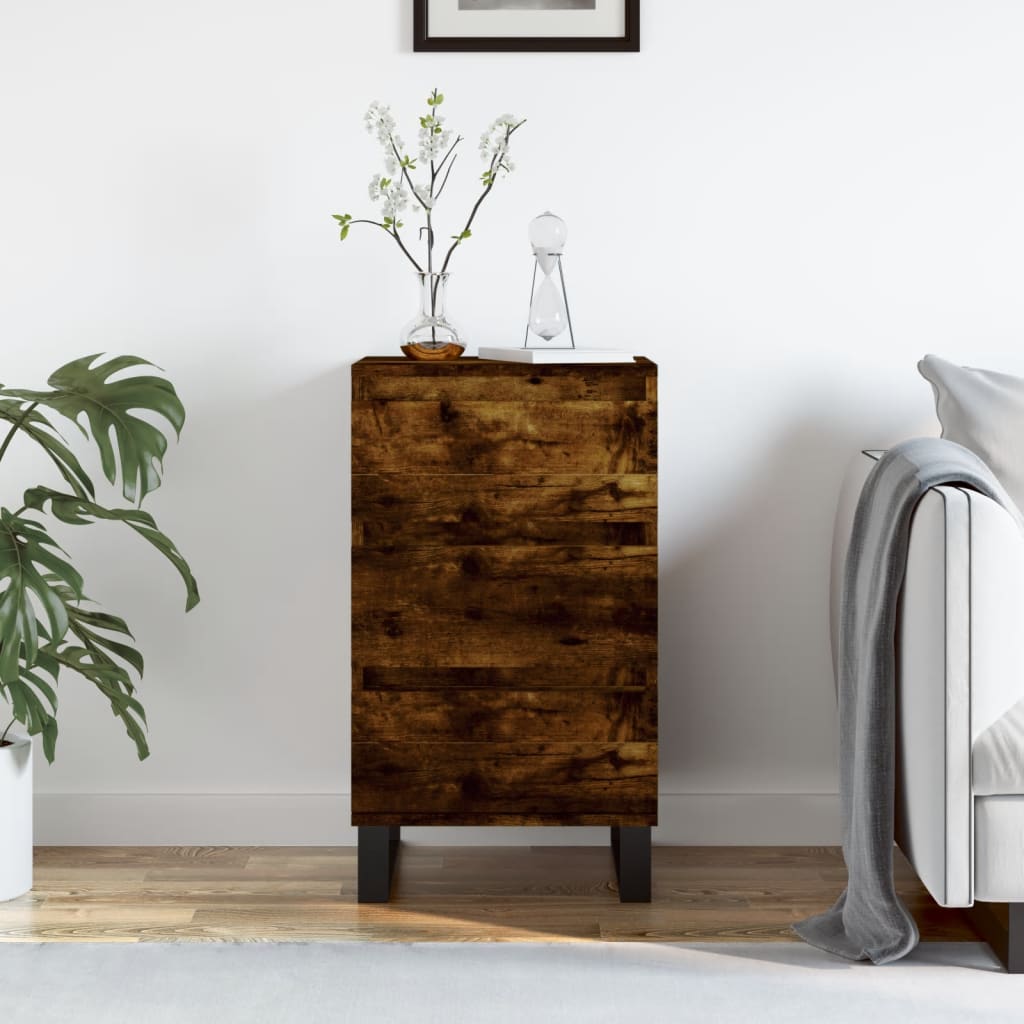 Buffet chêne fumé 40x35x70 cm bois d'ingénierie - XIOS