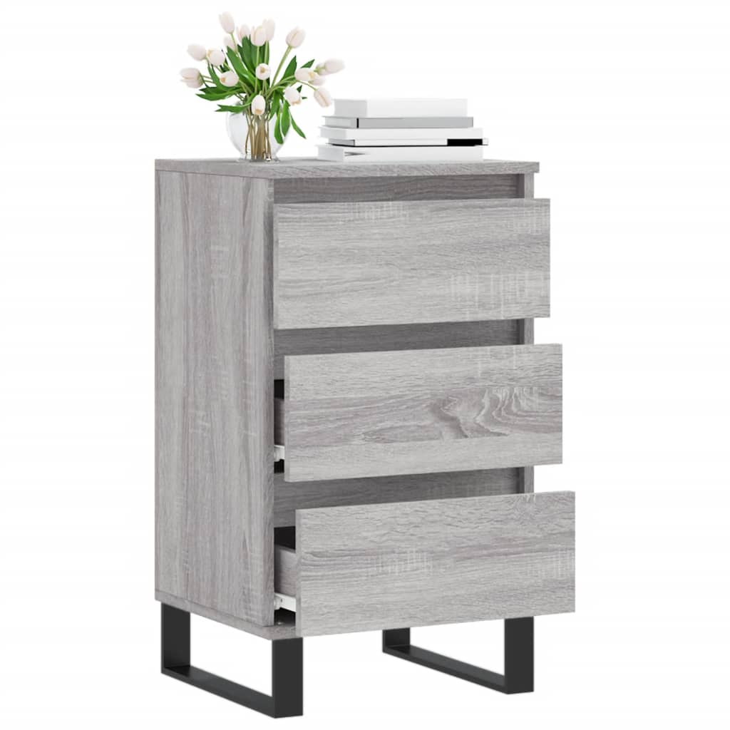 Buffet sonoma gris 40x35x70 cm bois d'ingénierie - XIOS
