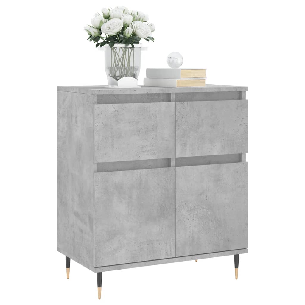 Buffet Gris béton 60x35x70 cm Bois d'ingénierie - XIOS