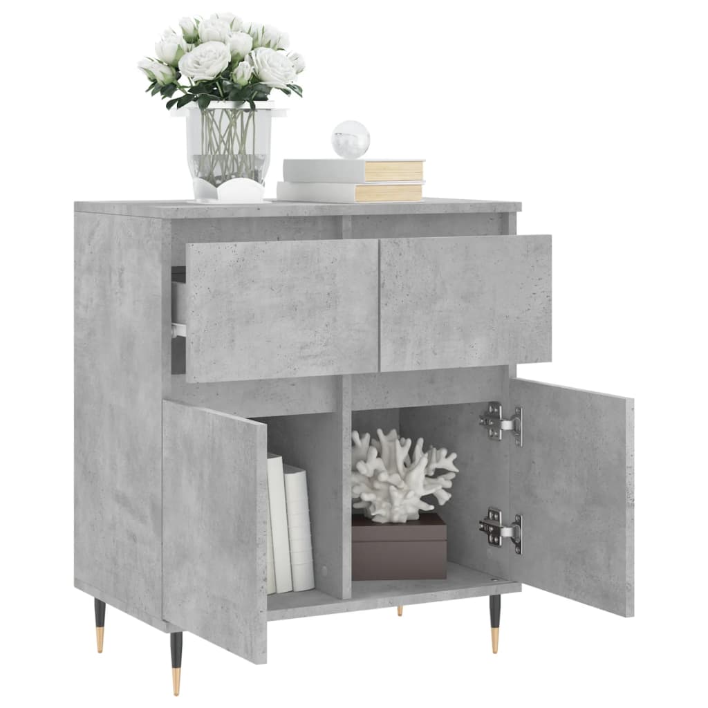 Buffet Gris béton 60x35x70 cm Bois d'ingénierie - XIOS