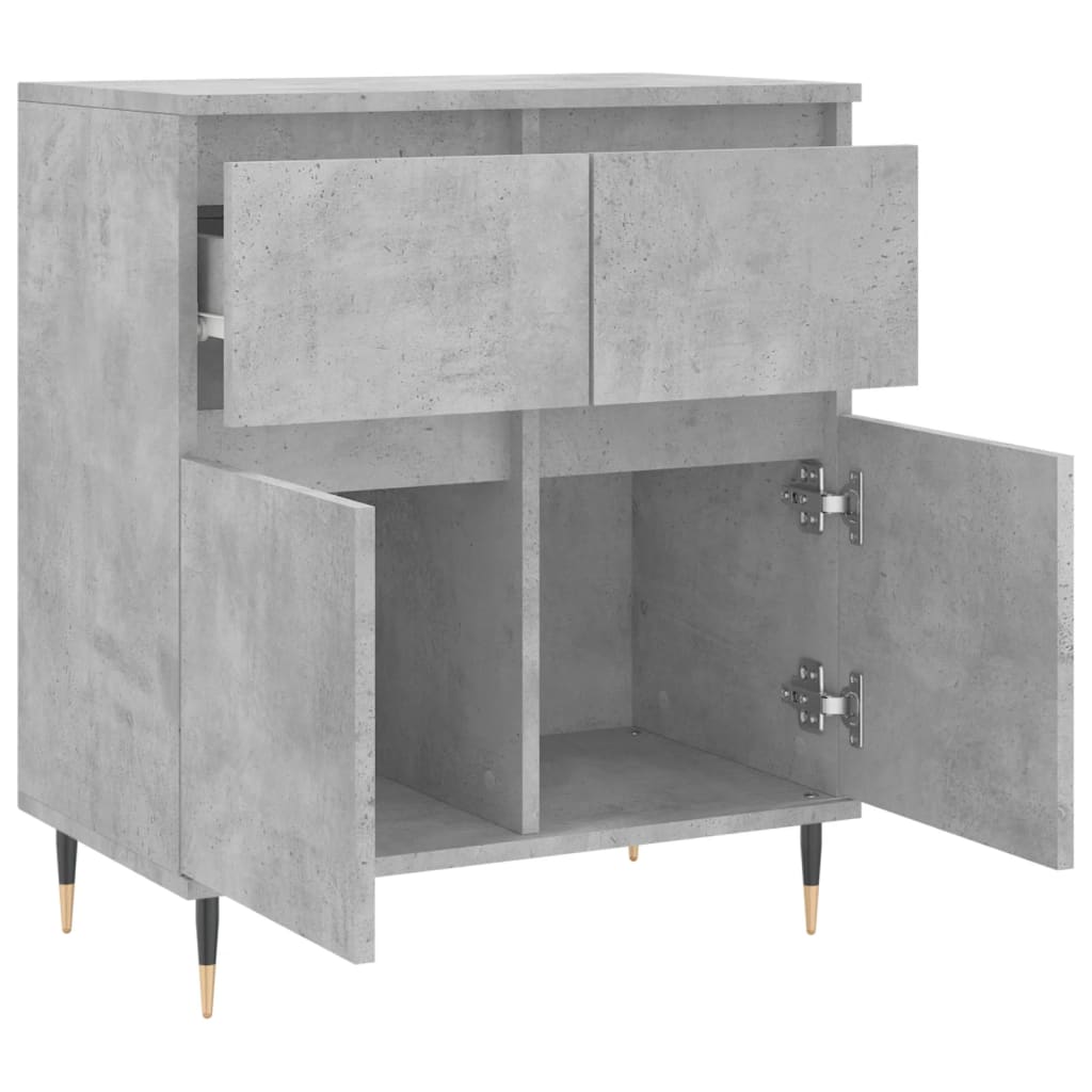 Buffet Gris béton 60x35x70 cm Bois d'ingénierie - XIOS