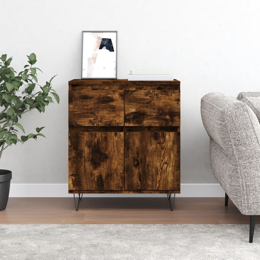 Buffet Chêne fumé 60x35x70 cm Bois d'ingénierie - XIOS