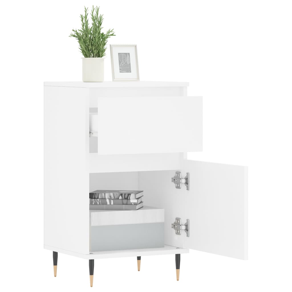 Buffets 2 pcs blanc 40x35x70 cm bois d’ingénierie - XIOS