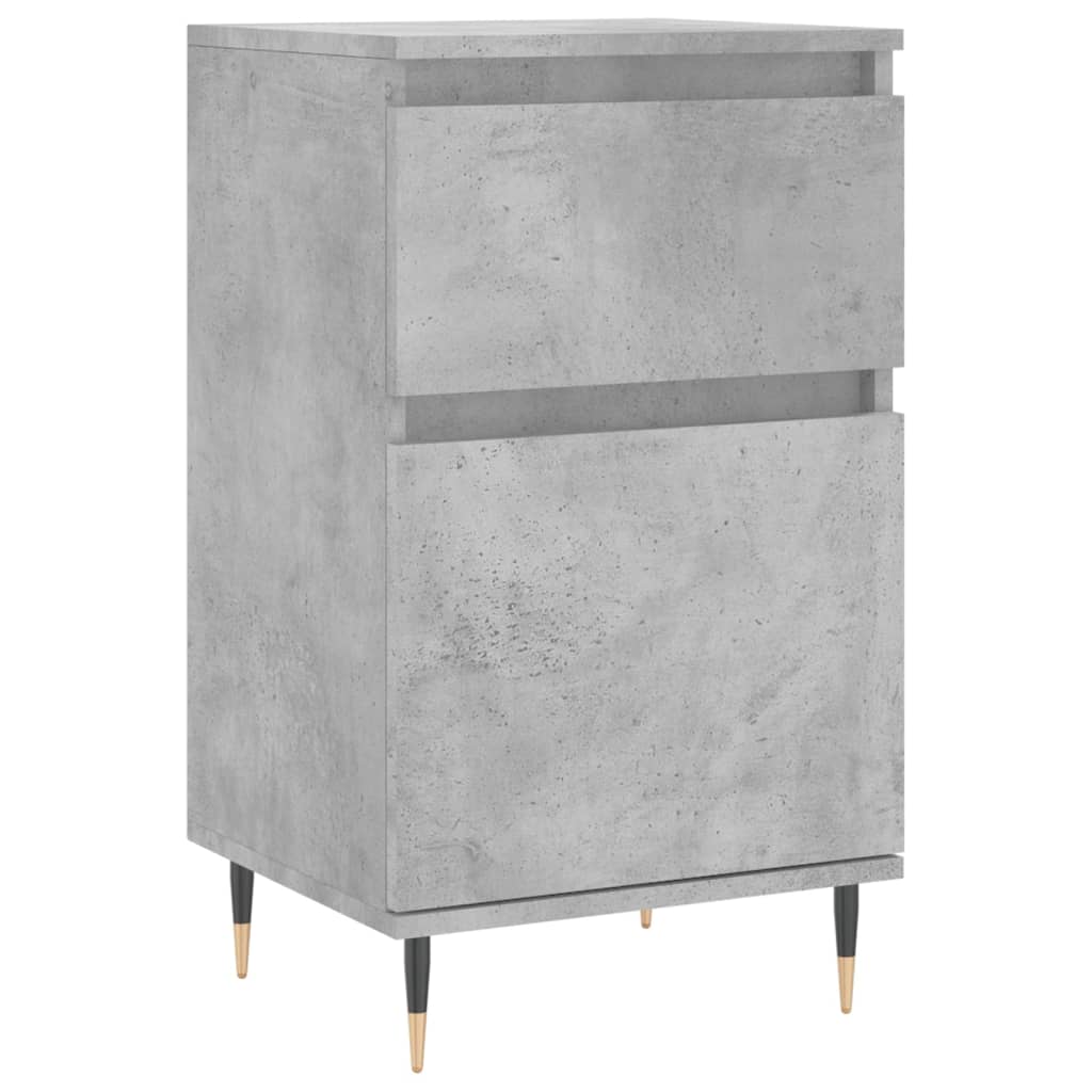 Buffets 2 pcs gris béton 40x35x70 cm bois d'ingénierie - XIOS