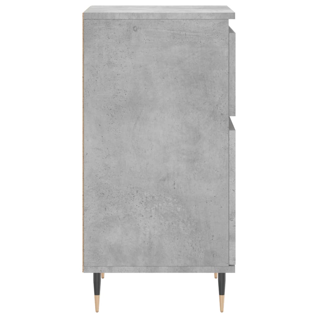 Buffets 2 pcs gris béton 40x35x70 cm bois d'ingénierie - XIOS