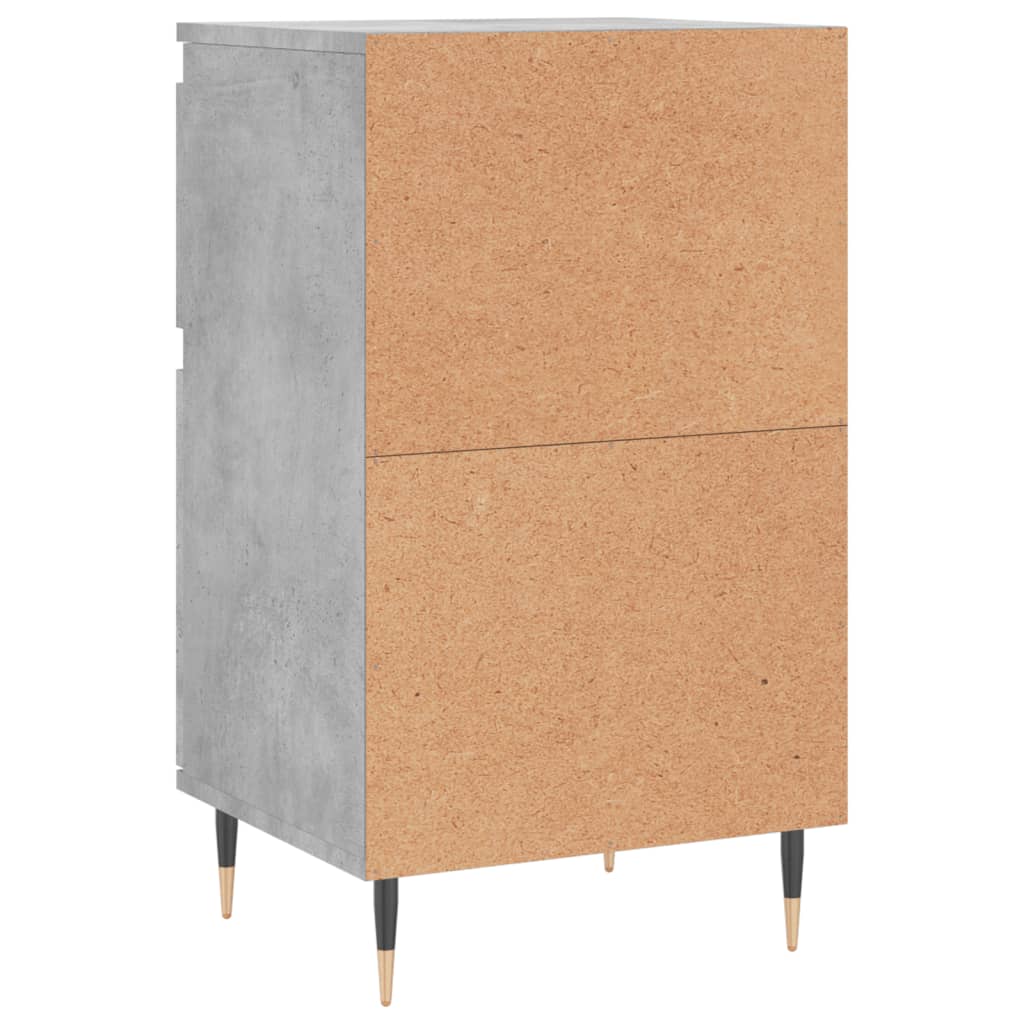Buffets 2 pcs gris béton 40x35x70 cm bois d'ingénierie - XIOS