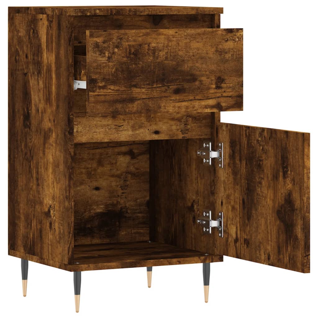Buffet chêne fumé 40x35x70 cm bois d'ingénierie - XIOS