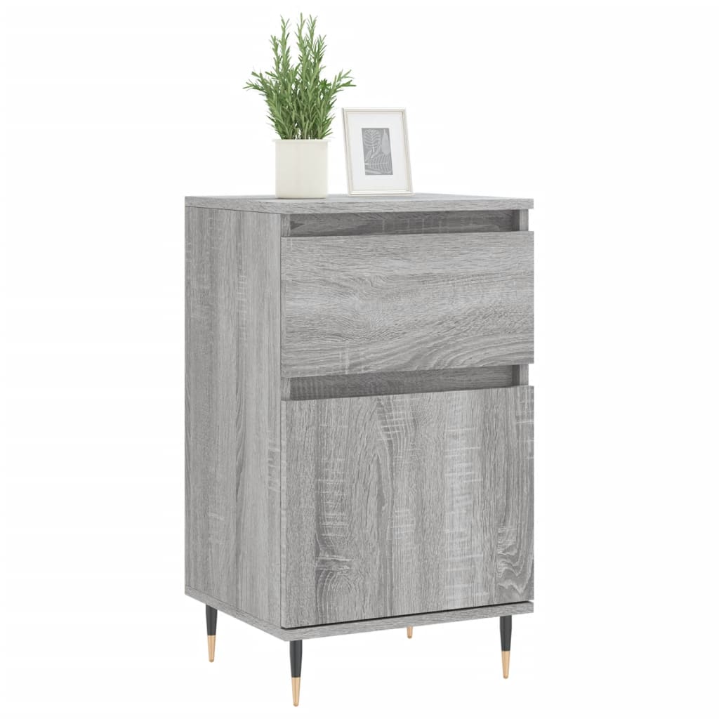 Buffets 2 pcs sonoma gris 40x35x70 cm bois d'ingénierie - XIOS