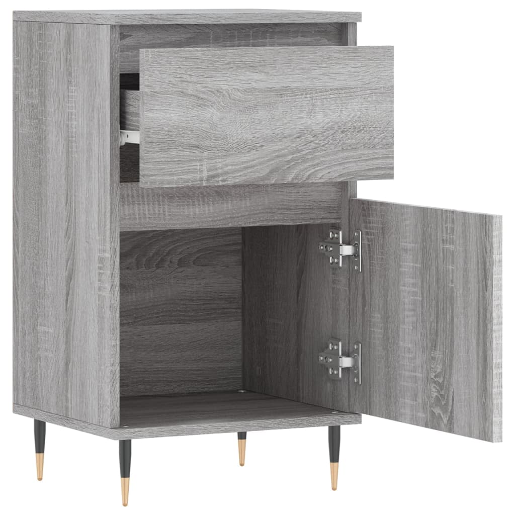 Buffets 2 pcs sonoma gris 40x35x70 cm bois d'ingénierie - XIOS
