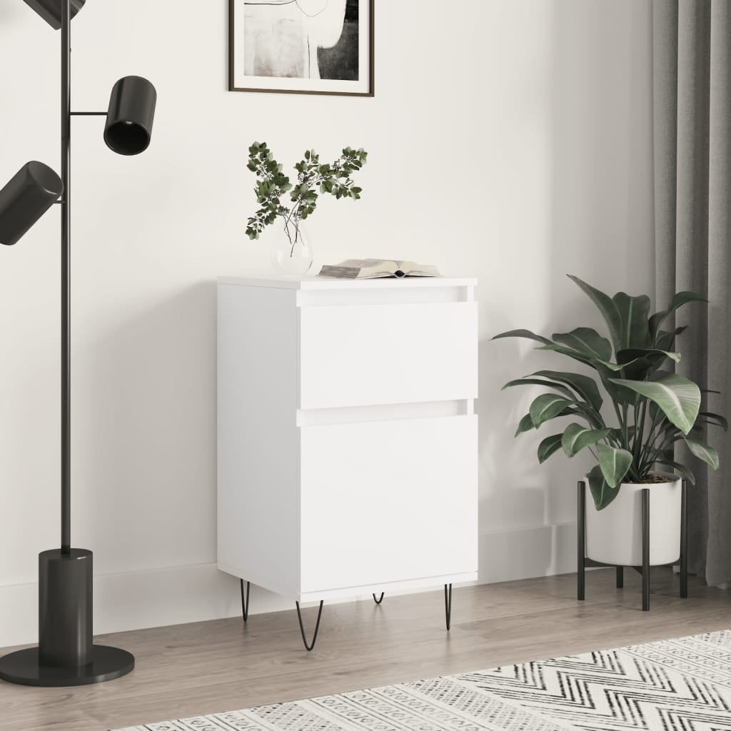 Buffet blanc 40x35x70 cm bois d’ingénierie - XIOS