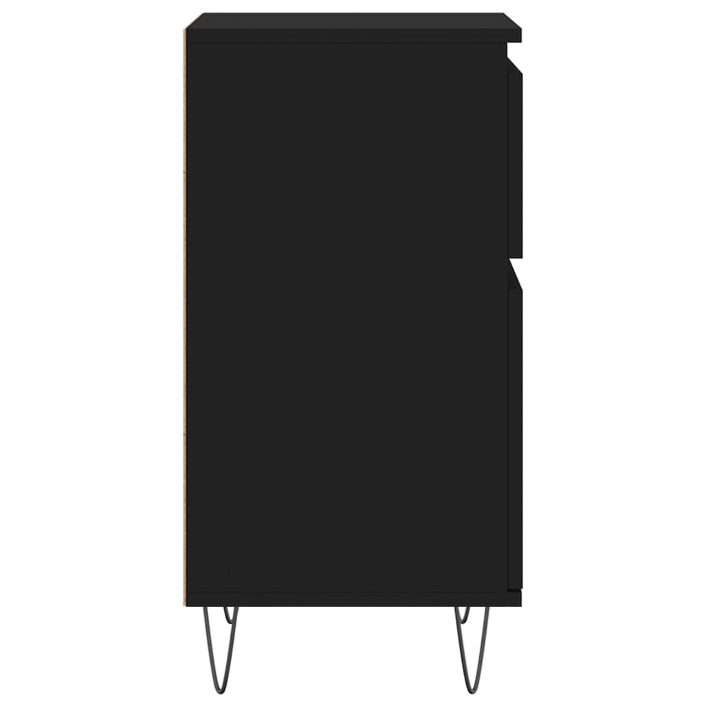 Buffets 2 pcs noir 40x35x70 cm bois d’ingénierie - XIOS
