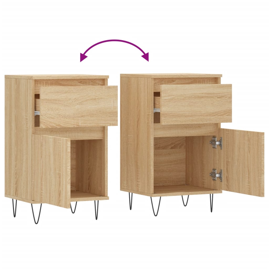 Buffet chêne sonoma 40x35x70 cm bois d'ingénierie - XIOS