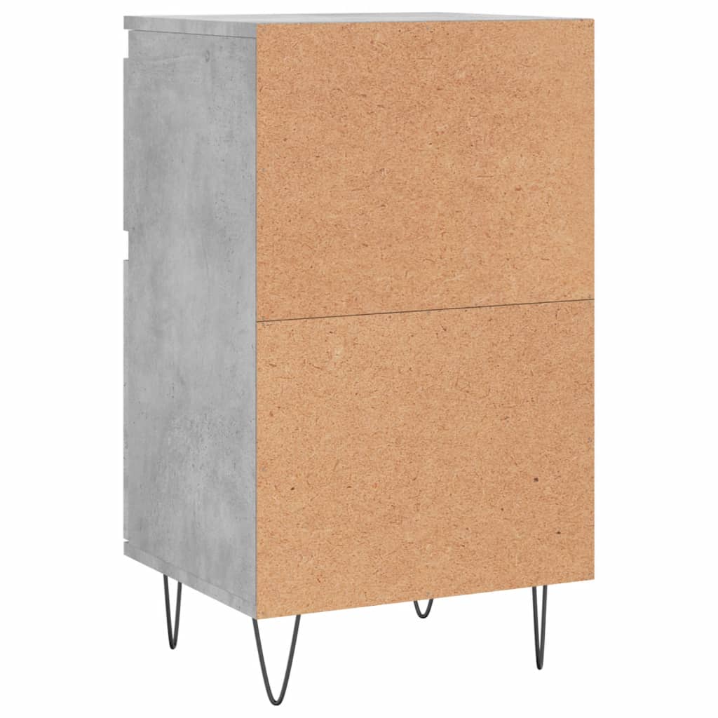 Buffets 2 pcs gris béton 40x35x70 cm bois d'ingénierie - XIOS