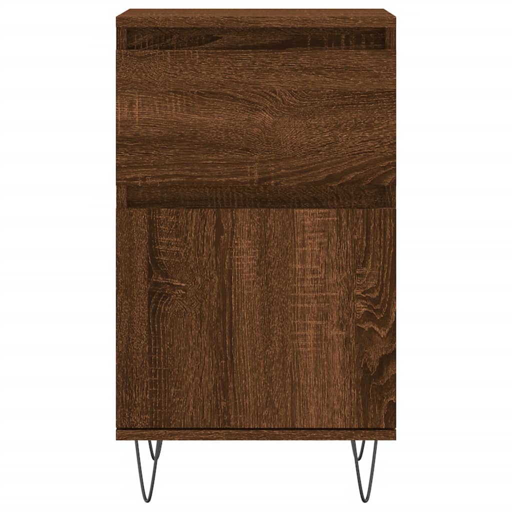 Buffets 2 pcs chêne marron 40x35x70 cm bois d'ingénierie - XIOS